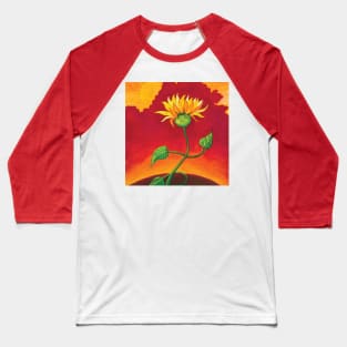 Young sunflower under the sun Illustration Baseball T-Shirt